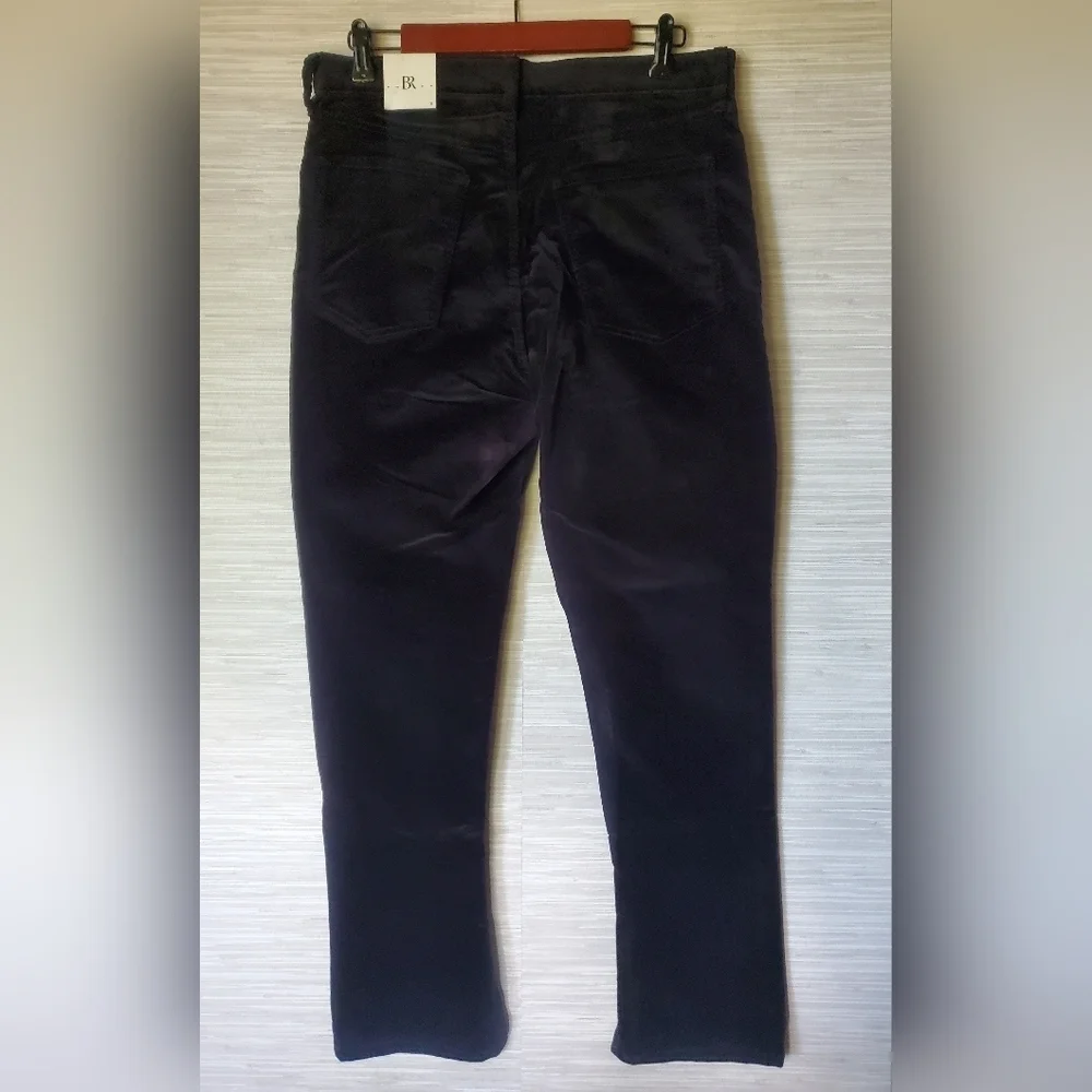 Banana Republic High Rise Slim Velvet Stiletto Jeans Black Size 31/12 NWT RT$120
